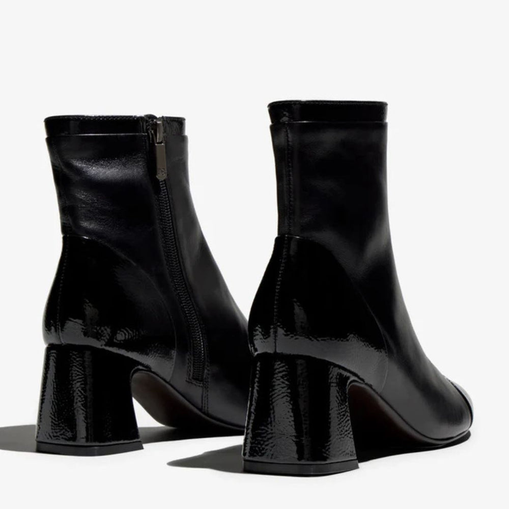 Regarde Le Ciel MYA Black Leather Ankle Boots