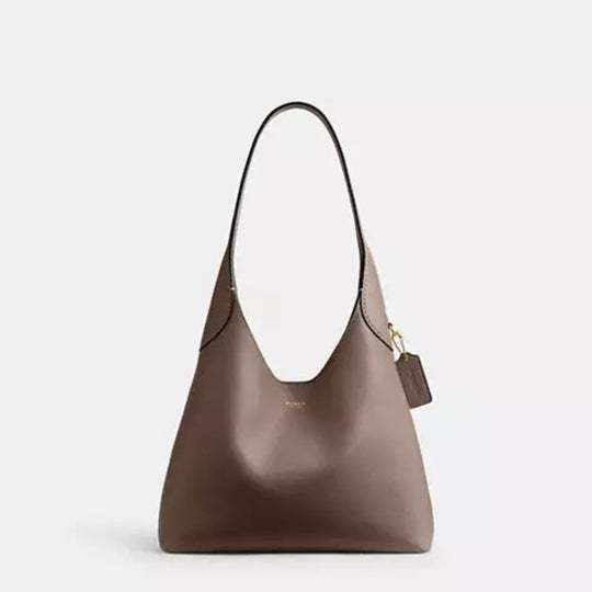 Coach BROOKLYN Brass/Dark Stone Shoulder Bag 28