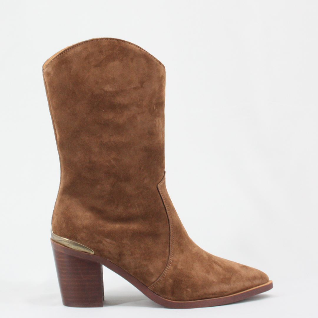 Alpe UTAH Chocolate Cowboy Ankle Boots