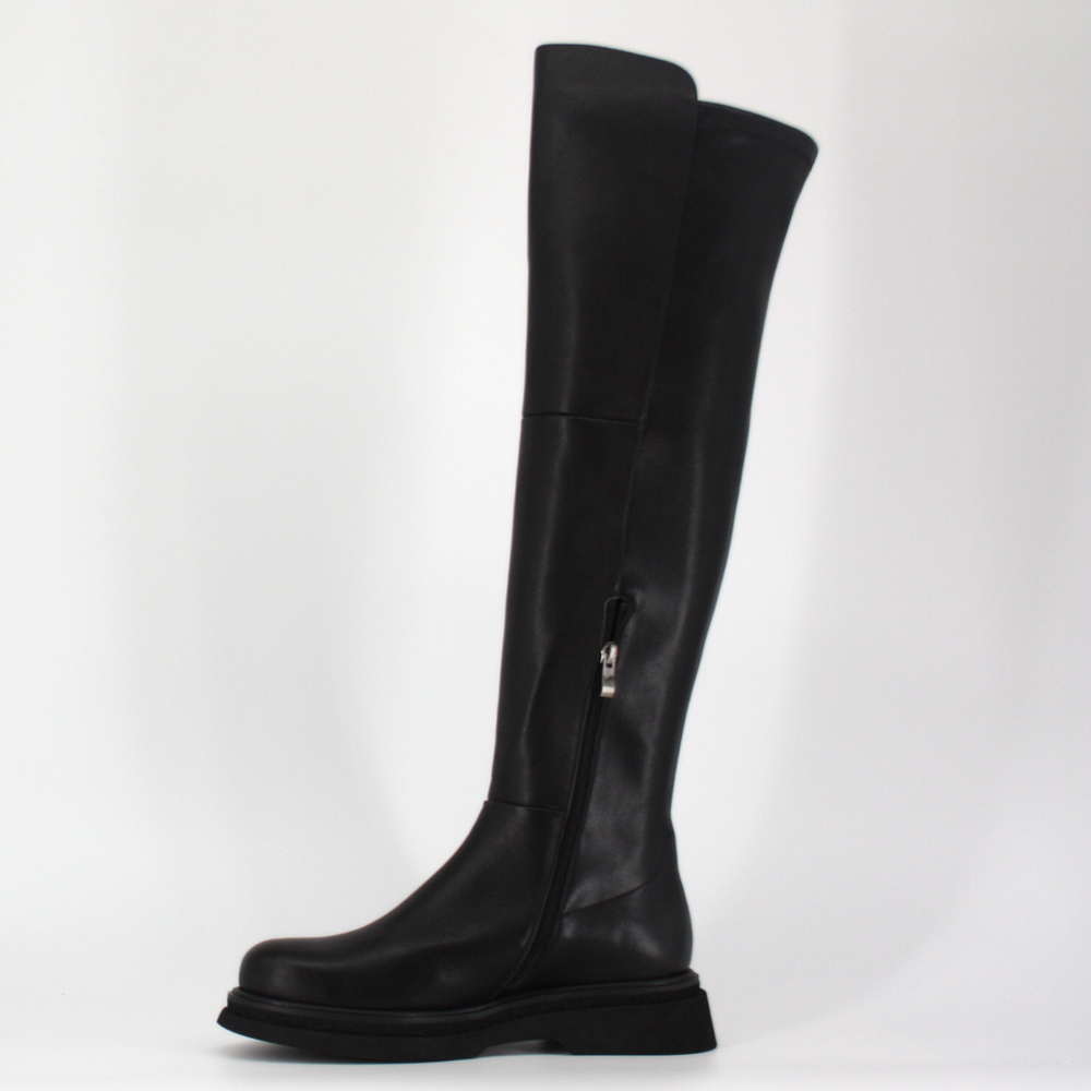Bruno Premi  CARLA  Black Leather Over The Knee High Boots