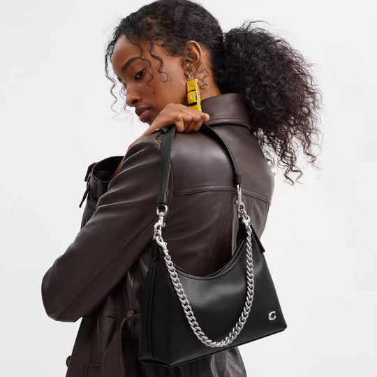 Coach JULIET Black Shoulder Bag 25