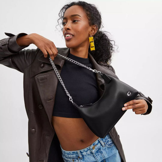 Coach JULIET Black Shoulder Bag 25