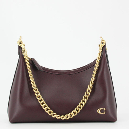 Coach JULIET Burgundy Shoulder Bag 25