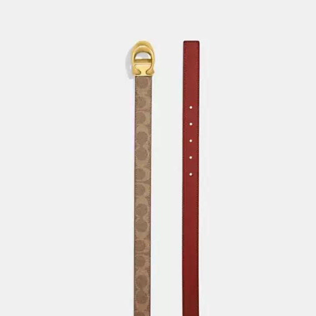 Pasek Coach Sculpted C Buckle Reversible