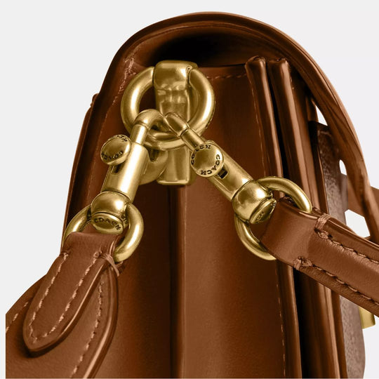 Coach TABBY 20 Tan/Brown Clutch Bag