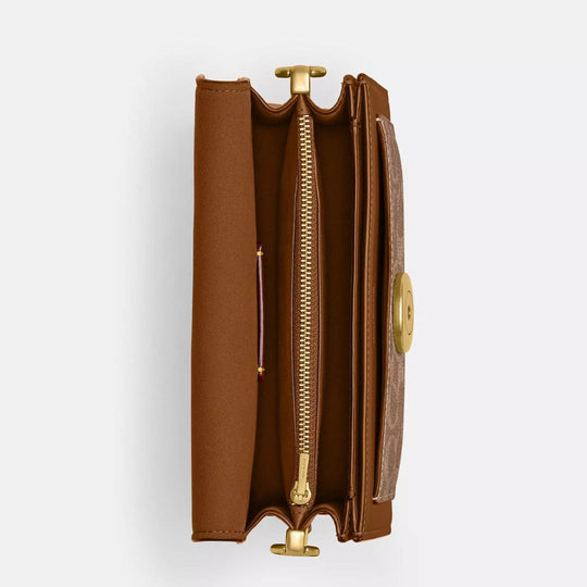 Coach TABBY 20 Tan/Brown Clutch Bag