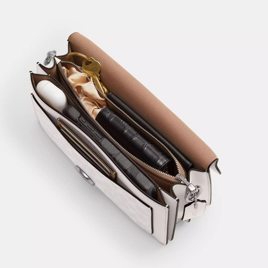 Coach TABBY Shoulder Bag 26 In Signature Canvas