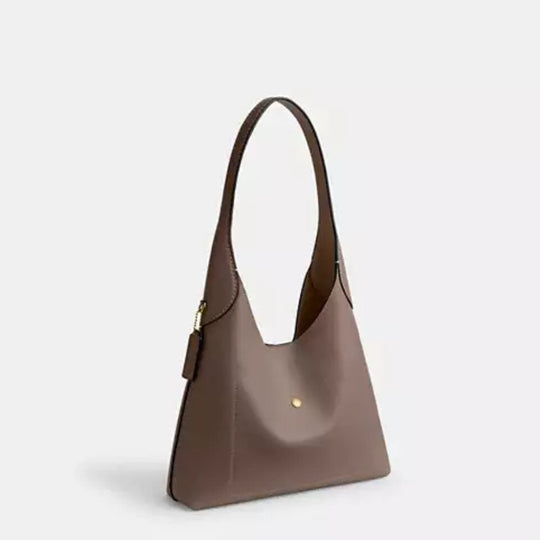 Coach BROOKLYN Brass/Dark Stone Shoulder Bag 28