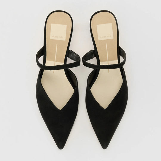 Dolce Vita KANIKA Black Onyx Suede Mid Heel