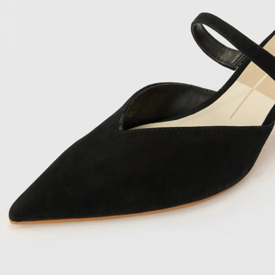 Dolce Vita KANIKA Black Onyx Suede Mid Heel