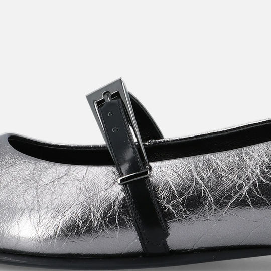 Elvio Zanon LIPA Metallic Silver Pump