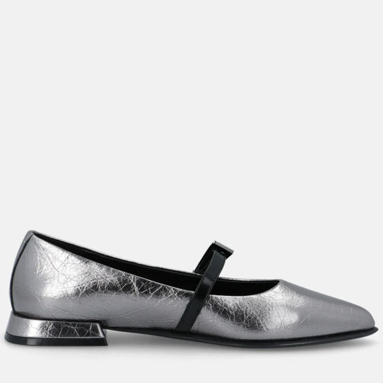 Elvio Zanon LIPA Metallic Silver Pump