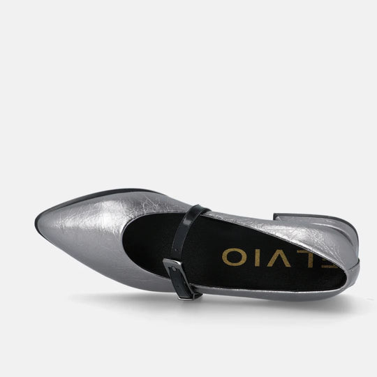 Elvio Zanon LIPA Metallic Silver Pump