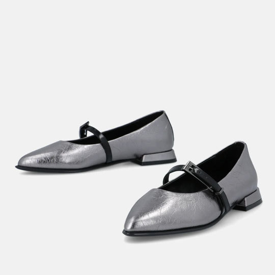 Elvio Zanon LIPA Metallic Silver Pump