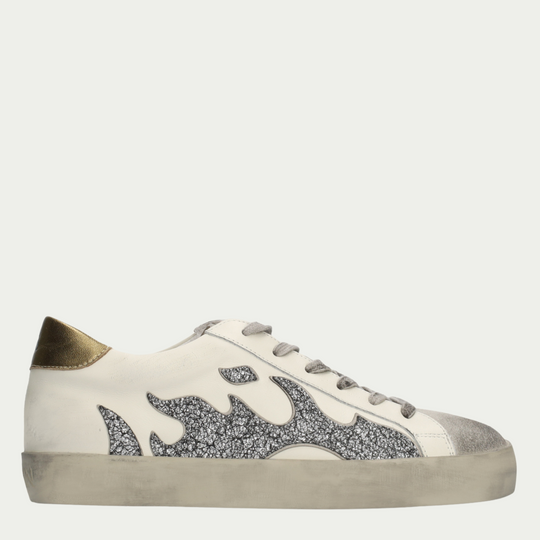 Gamin DOPAMINE Silver Flame Glitter Trainers
