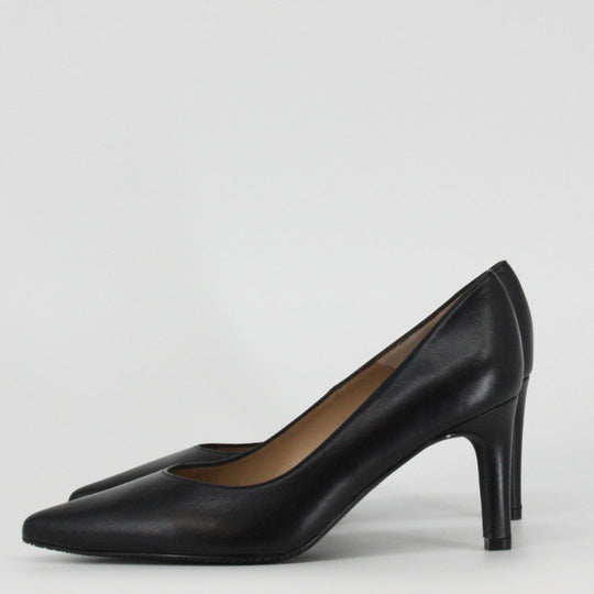 Gerry Mc Guire's EVIE Black Leather Heels