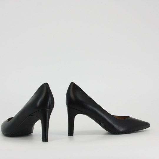 Gerry Mc Guire's EVIE Black Leather Heels