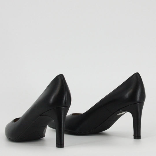 Gerry Mc Guire's EVIE Black Leather Heels