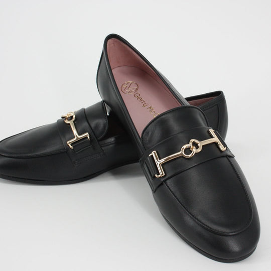 Gerry Mc Guire's PORTO Black Leather Loafers