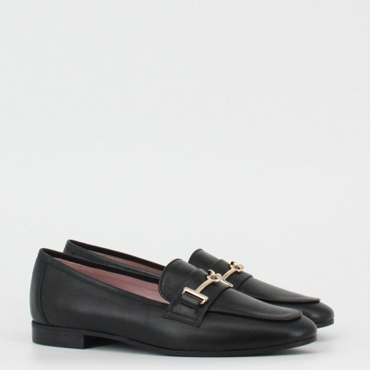 Gerry Mc Guire's PORTO Black Leather Loafers