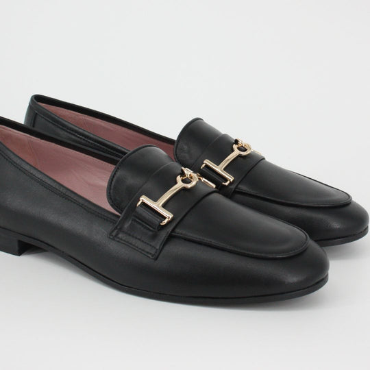 Gerry Mc Guire's PORTO Black Leather Loafers