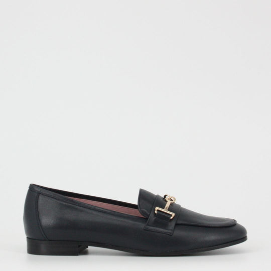 Gerry Mc Guire's PORTO Navy Leather Loafers