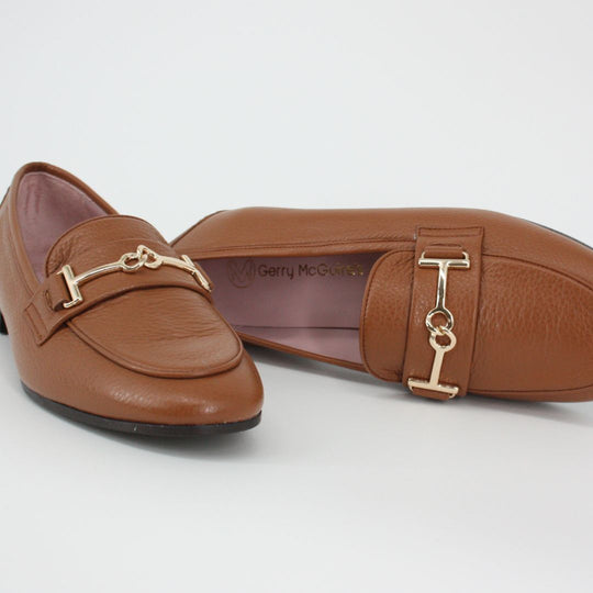 Gerry Mc Guire's PORTO Tan Leather Loafers