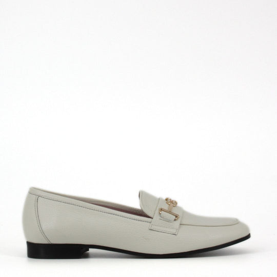 Gerry Mc Guire's PORTO White Leather Loafers