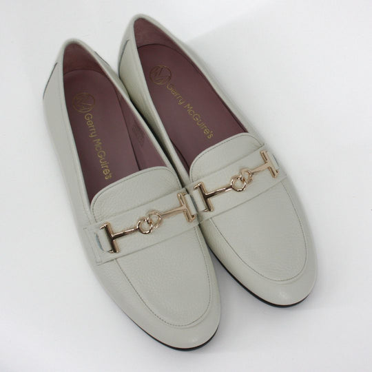 Gerry Mc Guire's PORTO White Leather Loafers