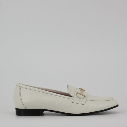 Gerry Mc Guire's PORTO White Leather Loafers