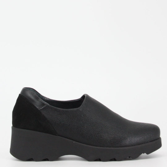 Gerry Mc Guires TERRY Chunky Black Wedge