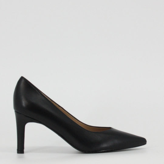 Gerry Mc Guire's EVIE Black Leather Heels