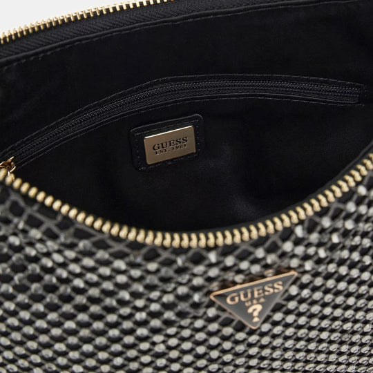 Guess ZALINA Black Mesh Mini Crossbody