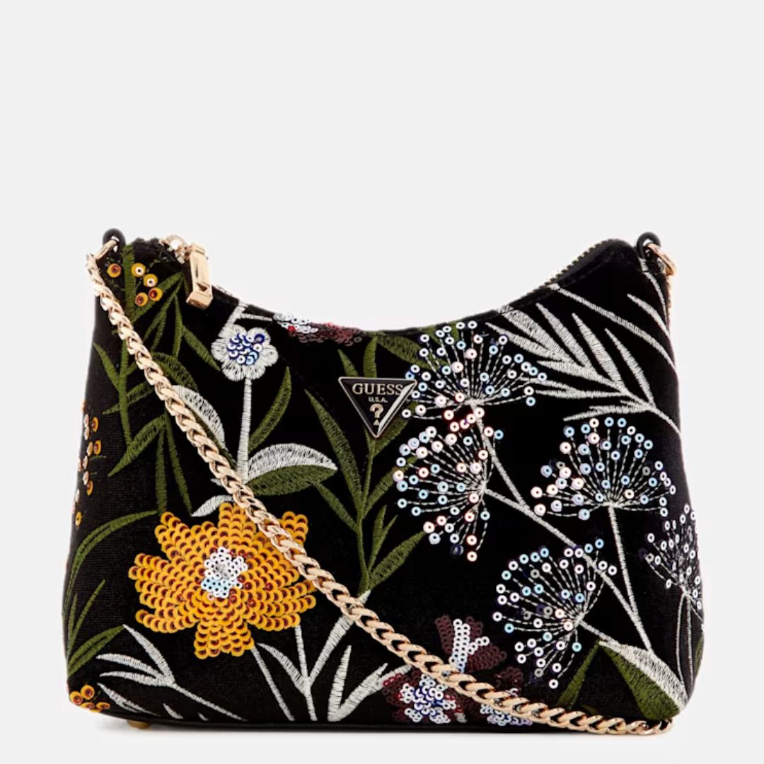 Guess ZALINA Floral Sequin Velvet Crossbody