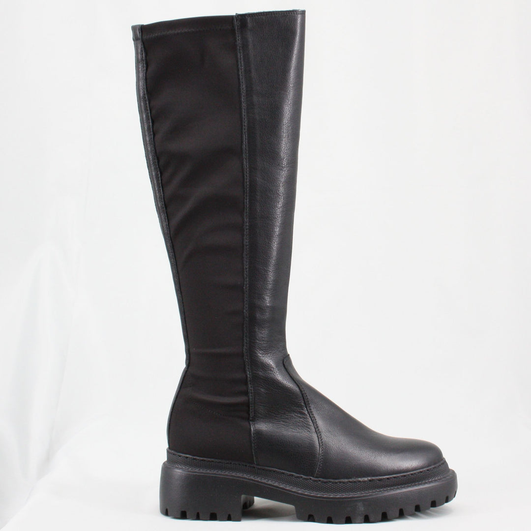 KMB RIGA Black Knee High Boots