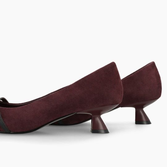 Lodi A-ROMA Burgundy Suede Courts