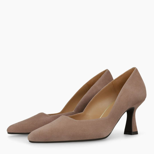 Lodi GENIUS Nude Suede Pumps