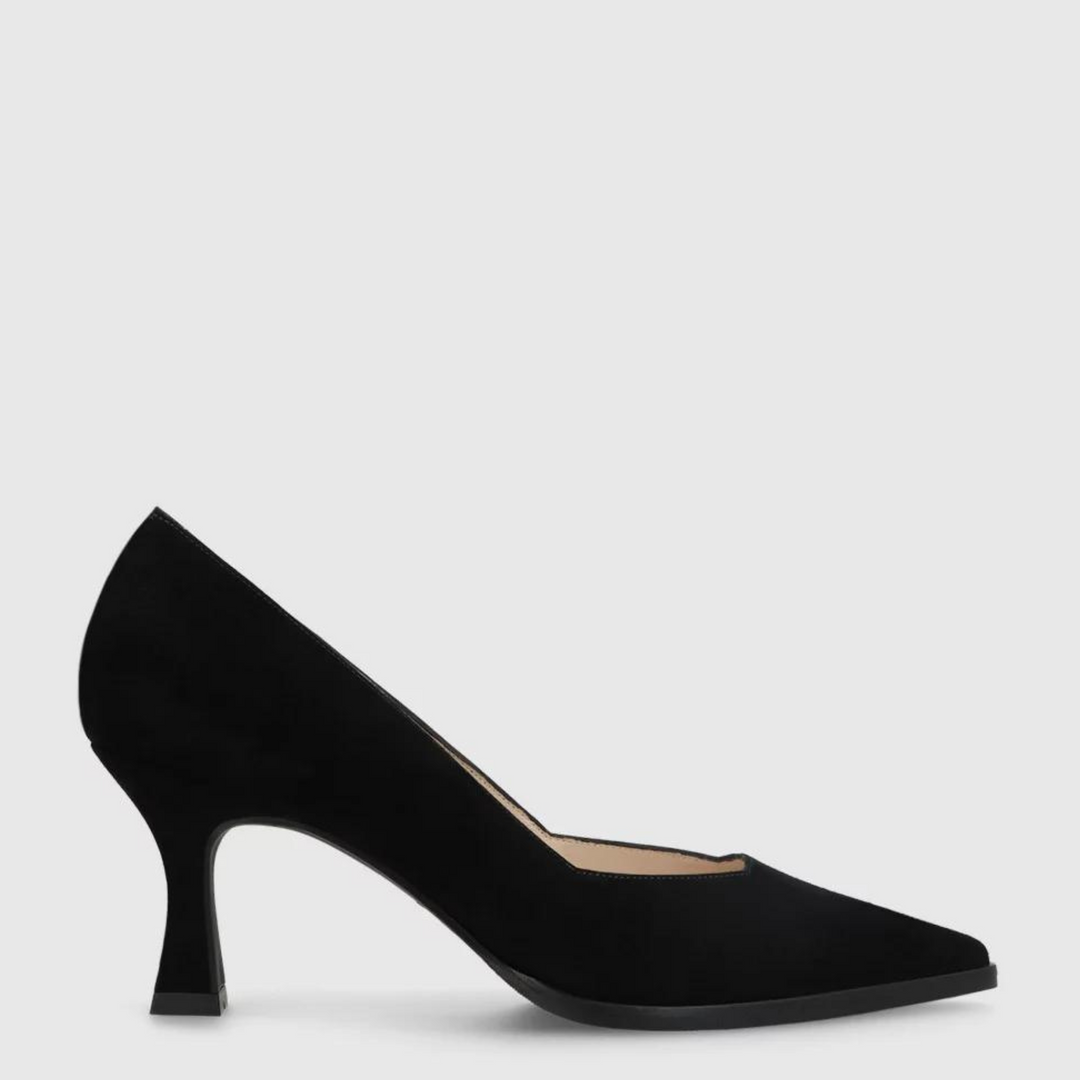 Lodi JOSITE Black Heeled Court Shoes