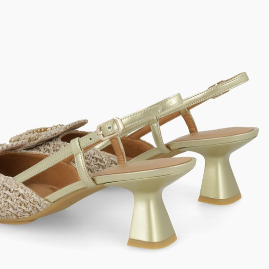 Lodi KYOKO Gold Pumps