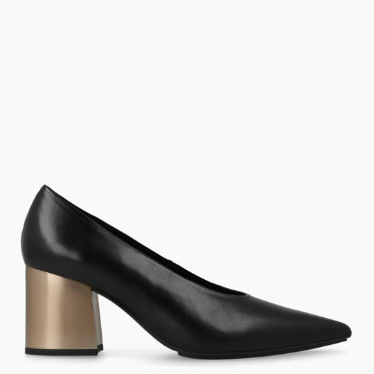 Lodi NORIA Black Leather Pumps