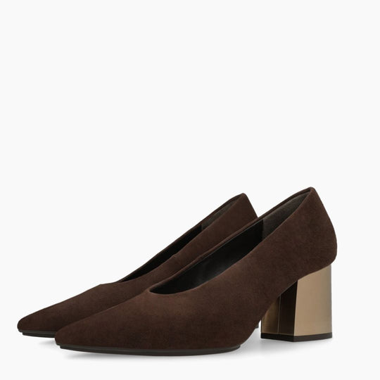 Lodi NORIA Brown Suede Pumps