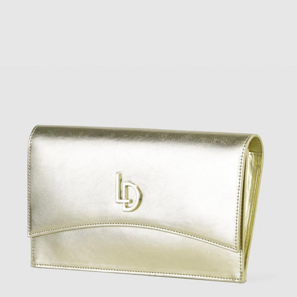 Lodi OLIVIA Gold Clutch Bag