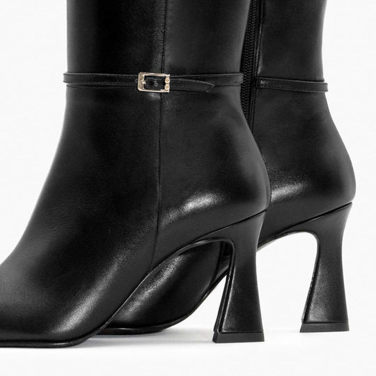 Lodi RALESA Black Knee-high Leather Boots