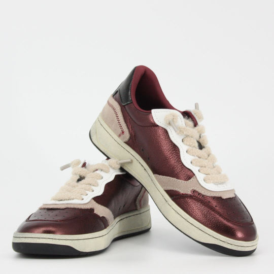 MRP.Star LA CLUB Burgundowe buty sportowe