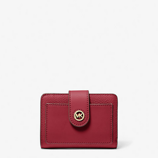 Michael Kors MERCER Small Red Leather Wallet