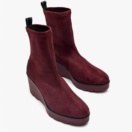 Pedro Miralles NANCY Burgundy Wedge Boots