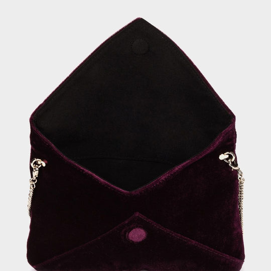 Pedro Miralles MOS Burgundy Envelope Clutch