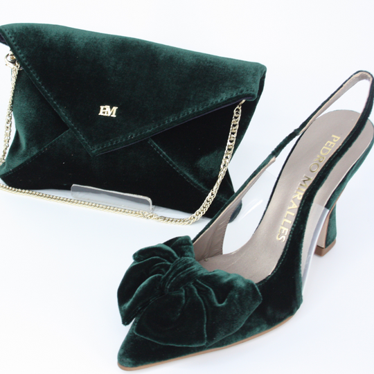 Pedro Miralles MOS Green Envelope Clutch