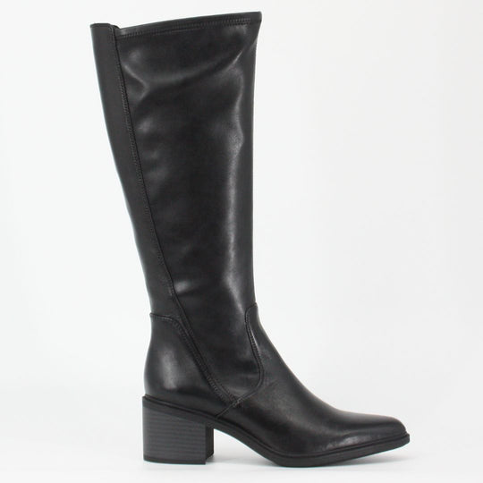 Regarde Le Ciel ELETTRA Black Leather Knee-High Boots