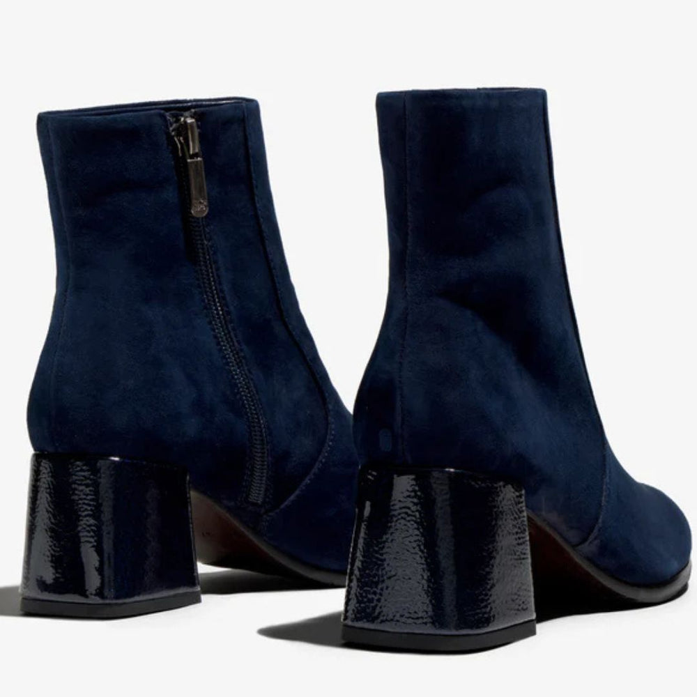 Regarde Le Ciel MILLIE Navy Suede Ankle Boots